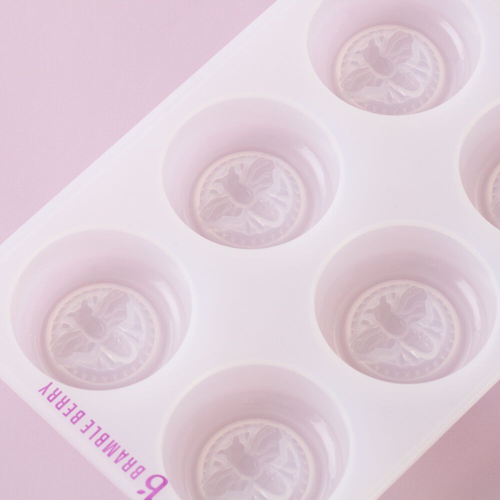 Silicone Bee Honeycomb Soap Mold Round 6-Cavity Silicon Moulds - China  Silicone Mold and Silicone Mould price