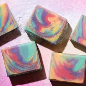 Rainbow Sherbet Soap Project
