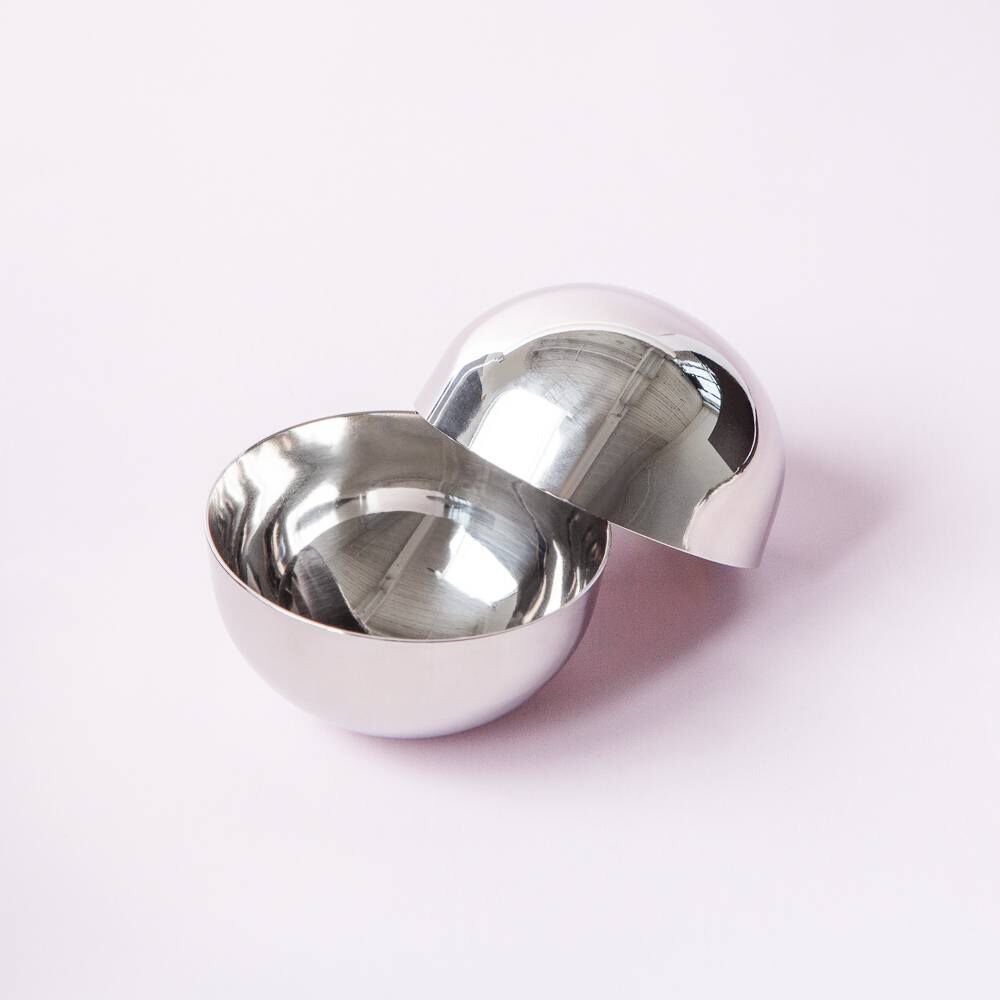  LITTLEFUN 304 Stainless Steel Bath Bomb Mold with 2 Sizes 4  Sets 8 Pieces Hemispheres for Making Your DIY Craft Soap ✮Unique Design  Latch for Large Mold ✮ Mix Your Own