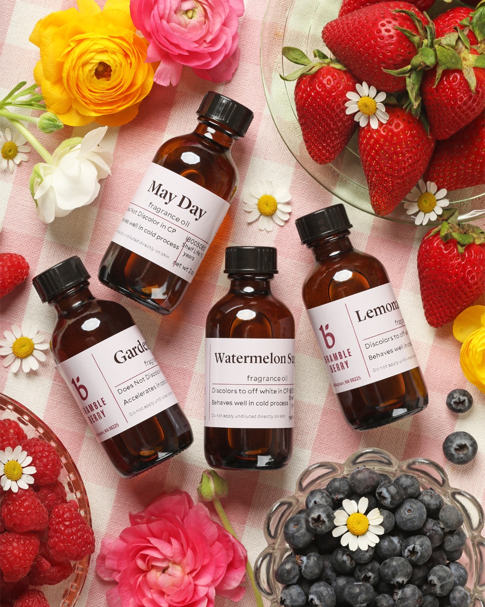 Natural Raspberry and Sweet Pea Fragrance Oil, BrambleBerry