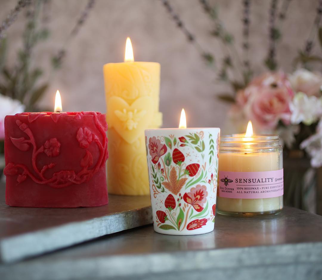 valentine's day candles by big dipper wax works